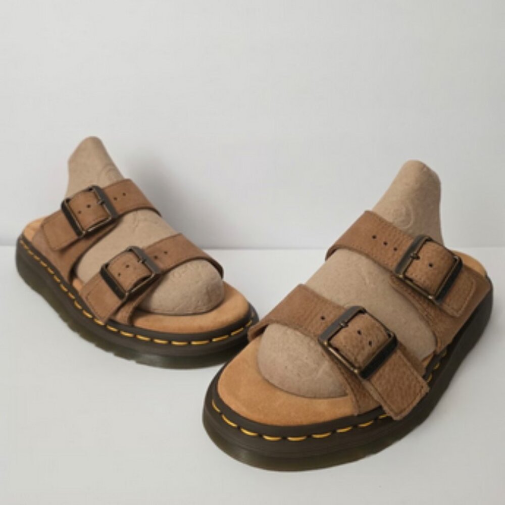 Dr. Martens Josef Nubuck Sandals Size US7 UK5 tan